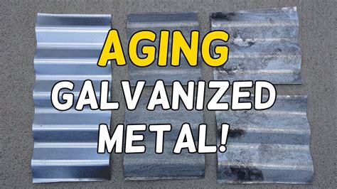 how to age galvanized sheet metal|how to dull shiny metal.